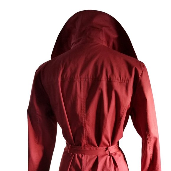 Garnet Hill Double Breasted Belted Trench Jacket - Picture 4 of 16